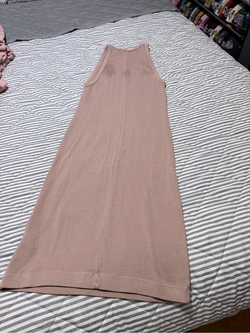 Old Navy Ribbed Maxi Tank Dress - Dusty Rose